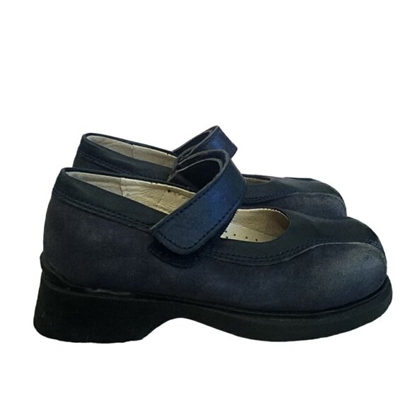 Made In Portugal Mary Jane Suede Leather Shoes Toddler Girls Size 8 US - Picture 1 of 13